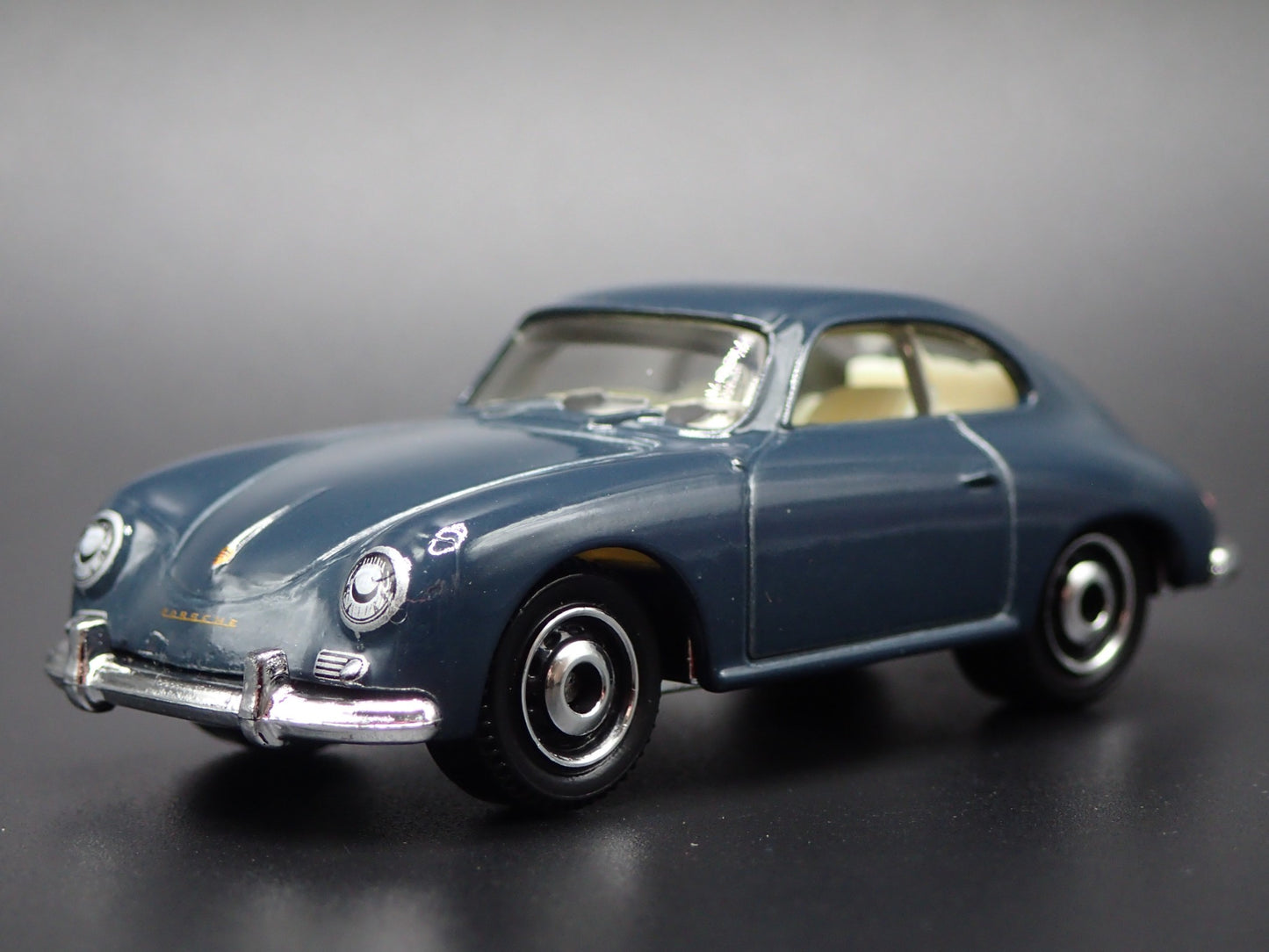 1948-1955 PORSCHE 356A BLUE 1:64 SCALE COLLECTIBLE DIORAMA DIECAST MODEL CAR