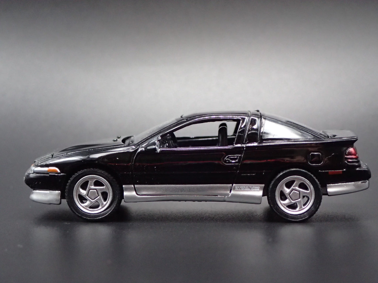 1990-1994 EAGLE TALON TSi BLACK 1:64 SCALE COLLECTIBLE DIORAMA DIECAST MODEL CAR