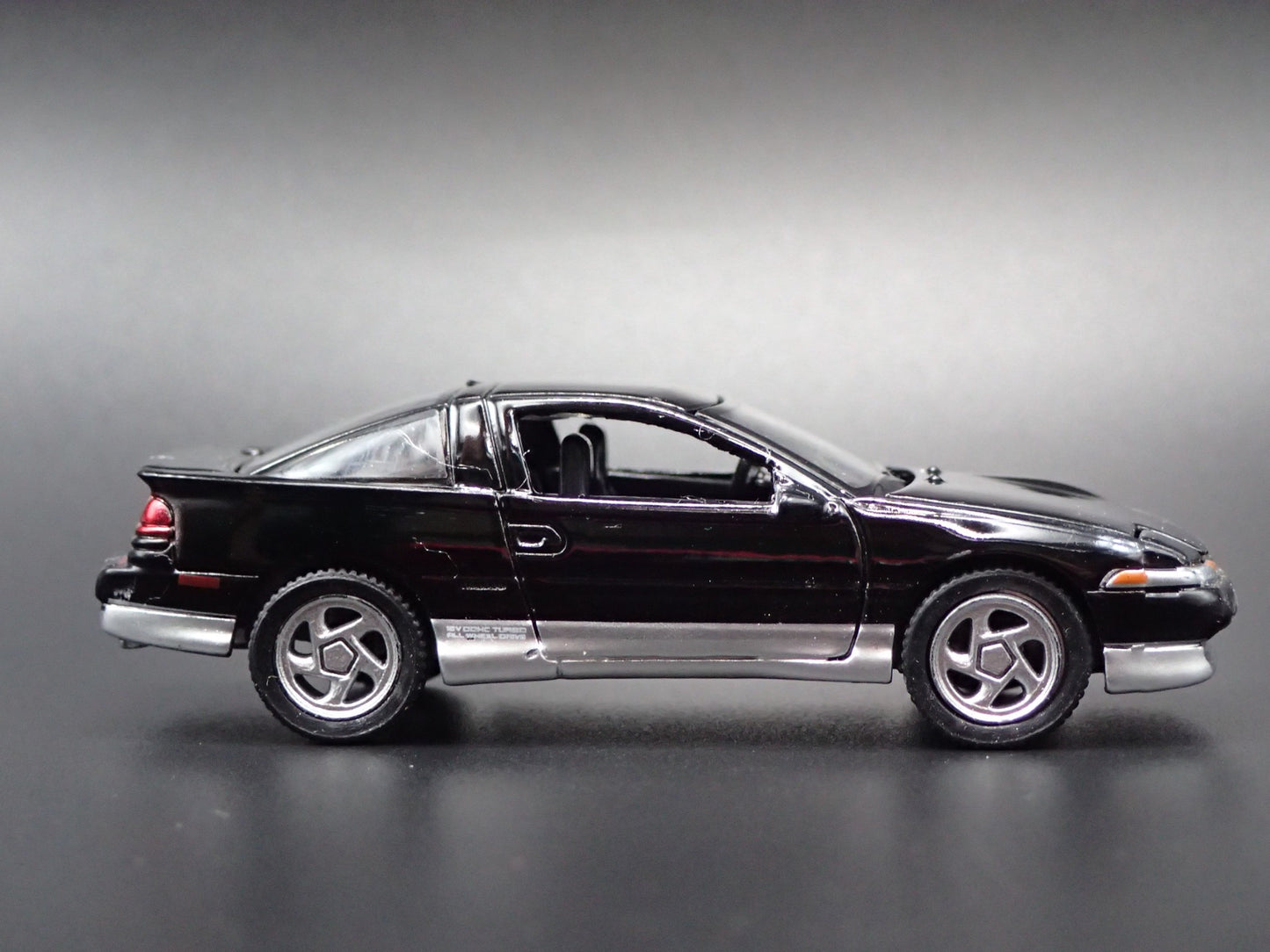 1990-1994 EAGLE TALON TSi BLACK 1:64 SCALE COLLECTIBLE DIORAMA DIECAST MODEL CAR