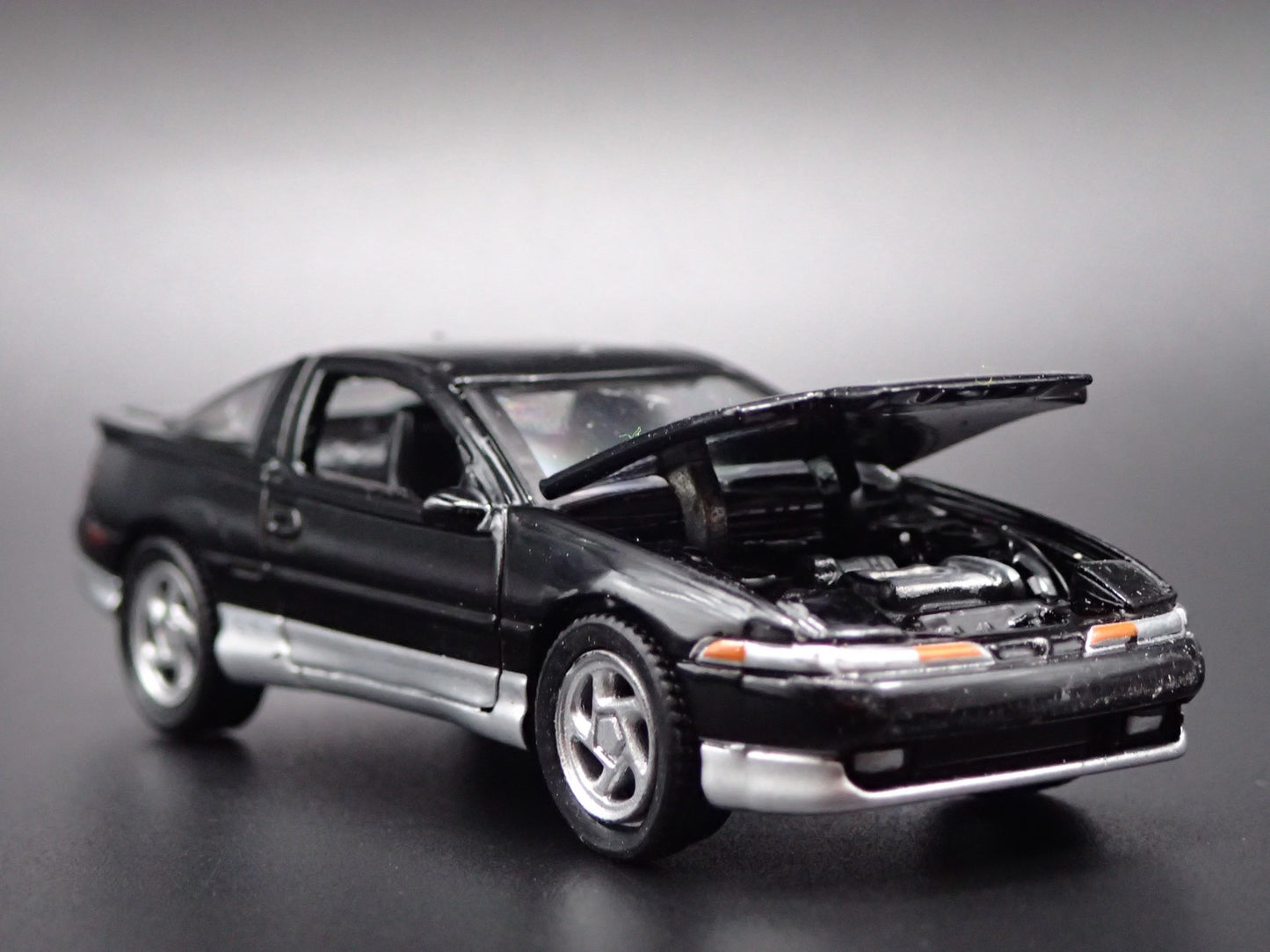 1990-1994 EAGLE TALON TSi BLACK 1:64 SCALE COLLECTIBLE DIORAMA DIECAST MODEL CAR