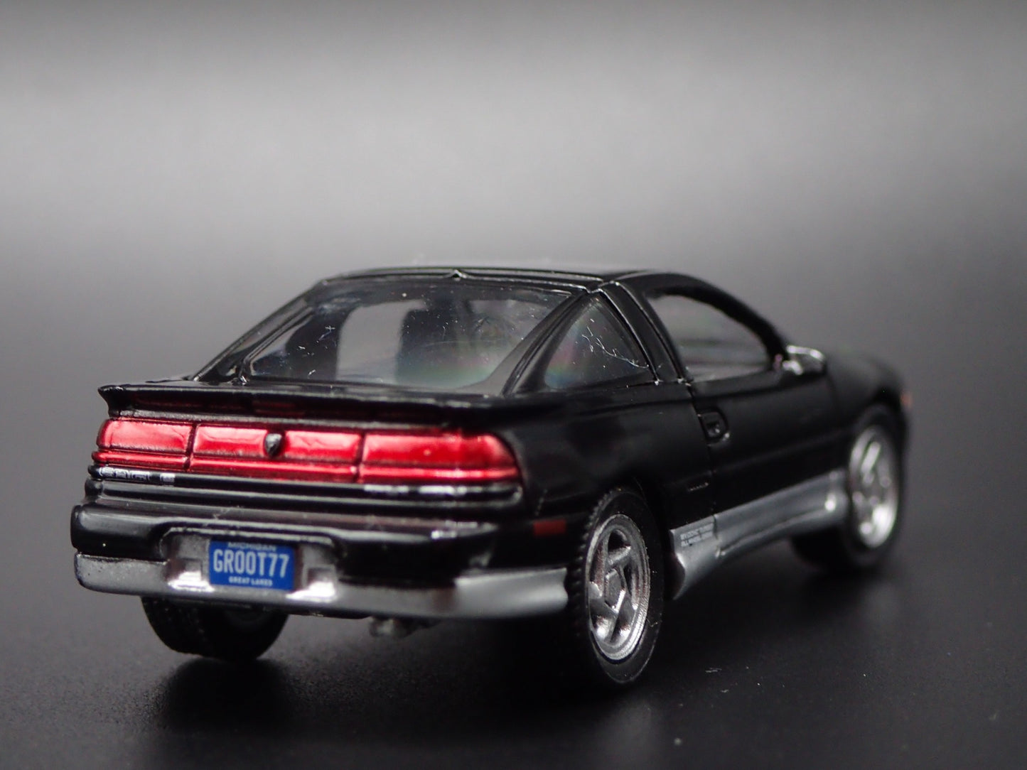 1990-1994 EAGLE TALON TSi BLACK 1:64 SCALE COLLECTIBLE DIORAMA DIECAST MODEL CAR