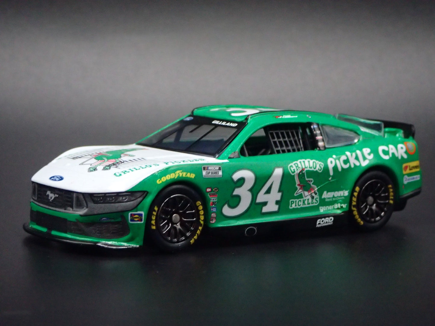2025 25 FORD MUSTANG #34 TODD GILLILAND GRILLO'S NASCAR 1:64 SCALE DIECAST CAR