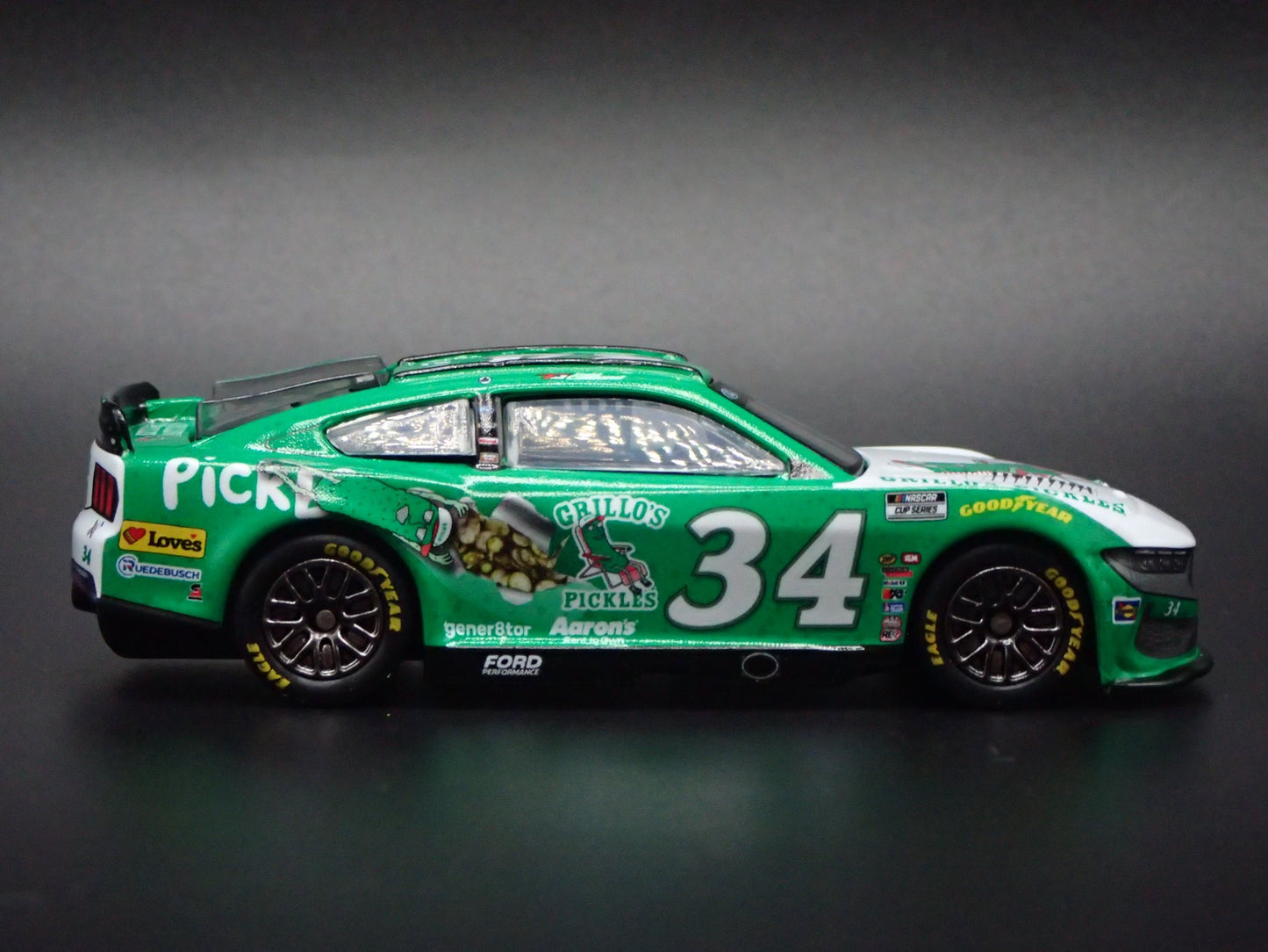 2025 25 FORD MUSTANG #34 TODD GILLILAND GRILLO'S NASCAR 1:64 SCALE DIECAST CAR