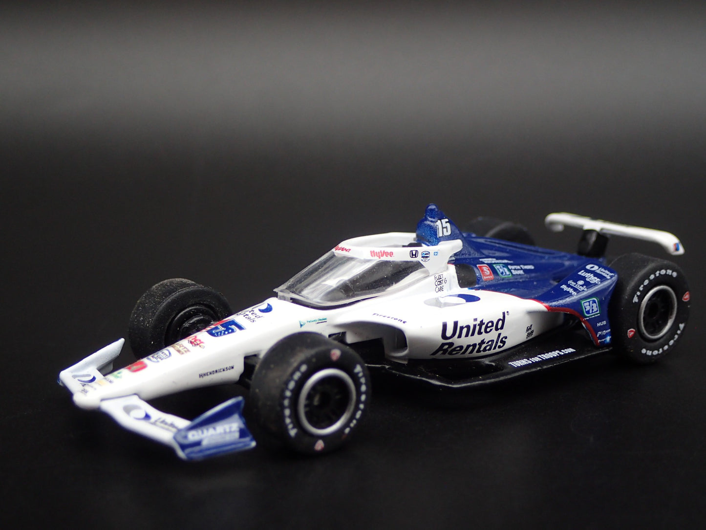 INDY CAR RACING HONDA 15 GRAHAM RAHAL UNITED RENTAL 1:64 SCALE DIECAST MODEL CAR