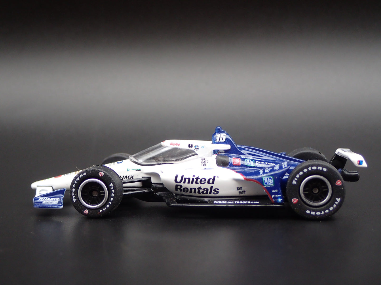 INDY CAR RACING HONDA 15 GRAHAM RAHAL UNITED RENTAL 1:64 SCALE DIECAST MODEL CAR