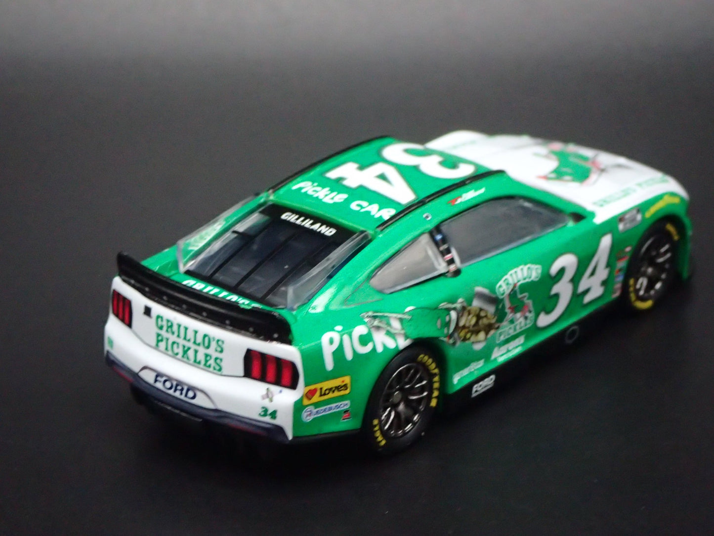 2025 25 FORD MUSTANG #34 TODD GILLILAND GRILLO'S NASCAR 1:64 SCALE DIECAST CAR