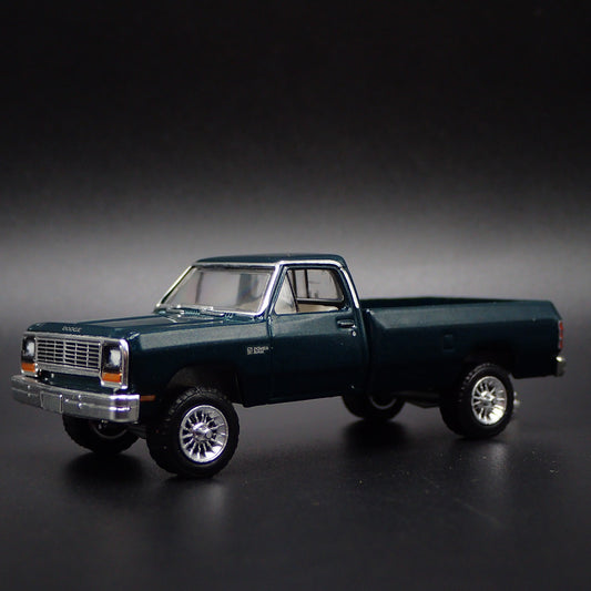 1982 82 DODGE RAM W250 POWER RAM PICKUP TRUCK GREEN 1/64 SCALE DIECAST MODEL CAR