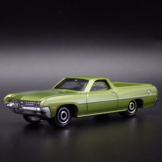 1970 70 FORD RANCHERO PICKUP TRUCK GREEN 1:64 SCALE DIORAMA DIECAST MODEL CAR
