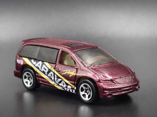 1996-2000 DODGE CARAVAN RARE 1:64 SCALE COLLECTIBLE DIORAMA DIECAST MODEL CAR-Burning Rubber Toy Company