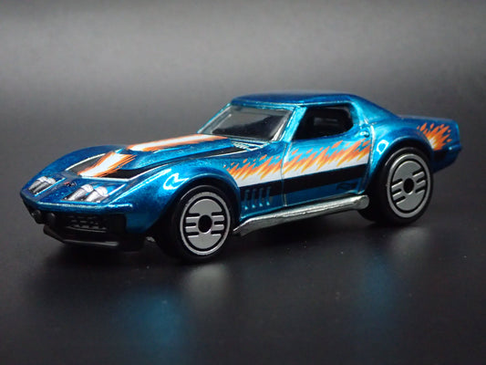 1969 69 CHEVY CHEVROLET COPO CORVETTE BLUE 1:64 SCALE DIORAMA DIECAST MODEL CAR