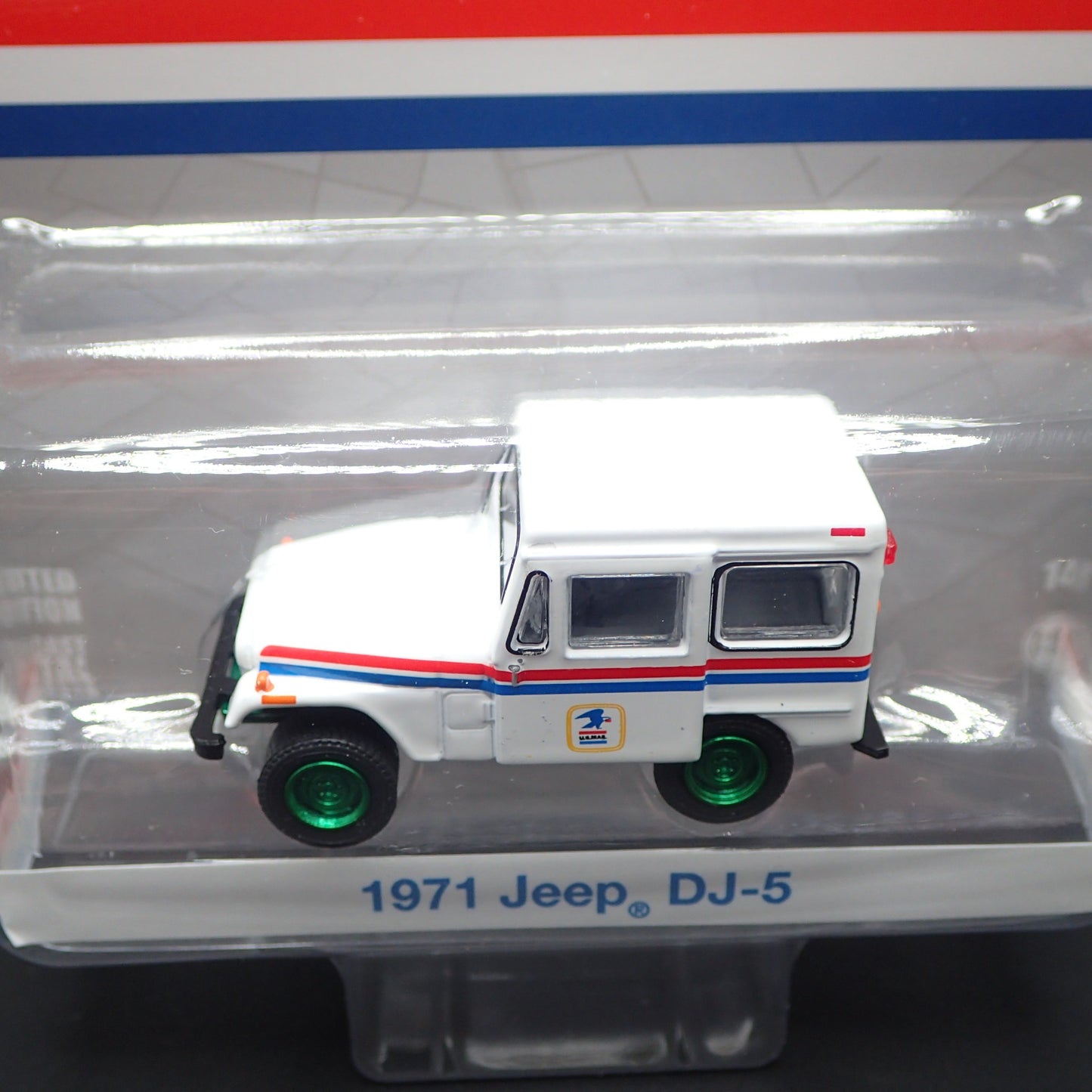 2024 GREENLIGHT GREEN MACHINE 1971 JEEP DJ-5 USPS POSTAL HOBBY EXCLUSIVE CHASE