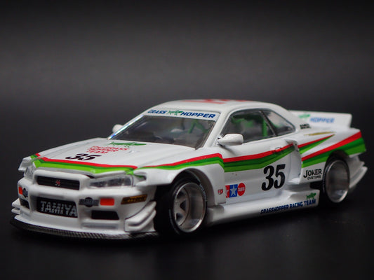 1999-2002 NISSAN SKYLINE GTR R34 KAIDO GRASSHOPPER 1:64 SCALE DIECAST MODEL CAR
