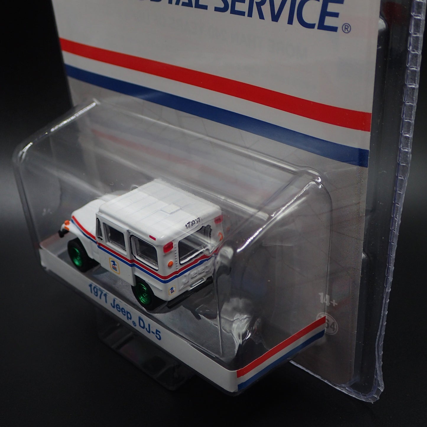 2024 GREENLIGHT GREEN MACHINE 1971 JEEP DJ-5 USPS POSTAL HOBBY EXCLUSIVE CHASE
