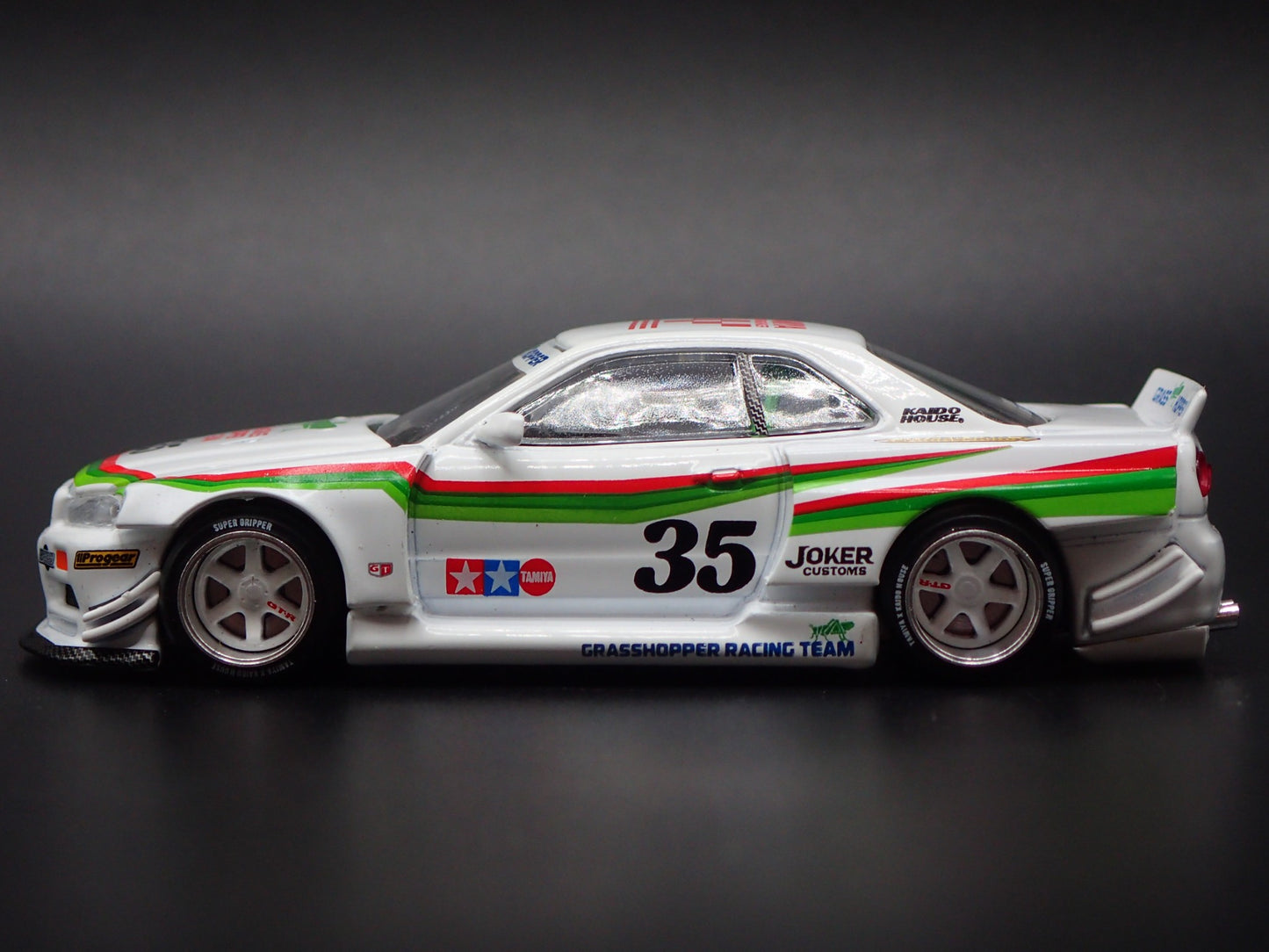 1999-2002 NISSAN SKYLINE GTR R34 KAIDO GRASSHOPPER 1:64 SCALE DIECAST MODEL CAR
