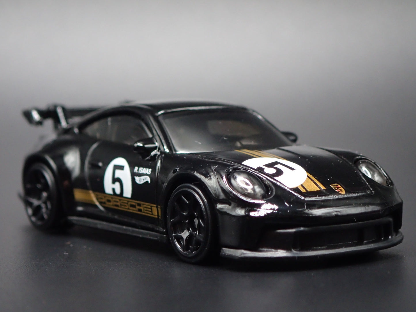 2018-2025 PORSCHE 911 GT3 992 BLACK 1:64 SCALE DIORAMA DIECAST MODEL CAR
