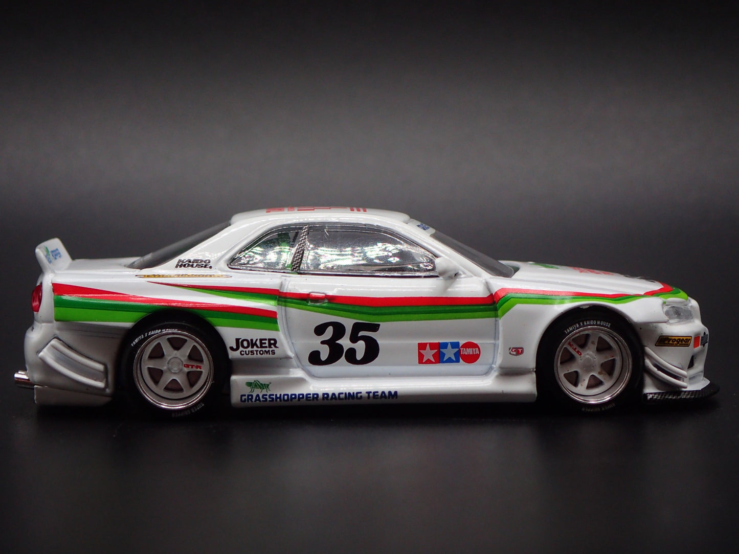1999-2002 NISSAN SKYLINE GTR R34 KAIDO GRASSHOPPER 1:64 SCALE DIECAST MODEL CAR