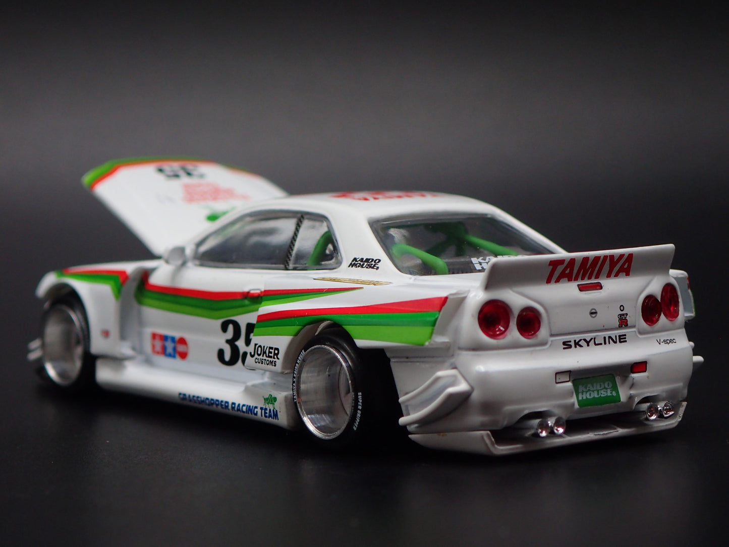 1999-2002 NISSAN SKYLINE GTR R34 KAIDO GRASSHOPPER 1:64 SCALE DIECAST MODEL CAR