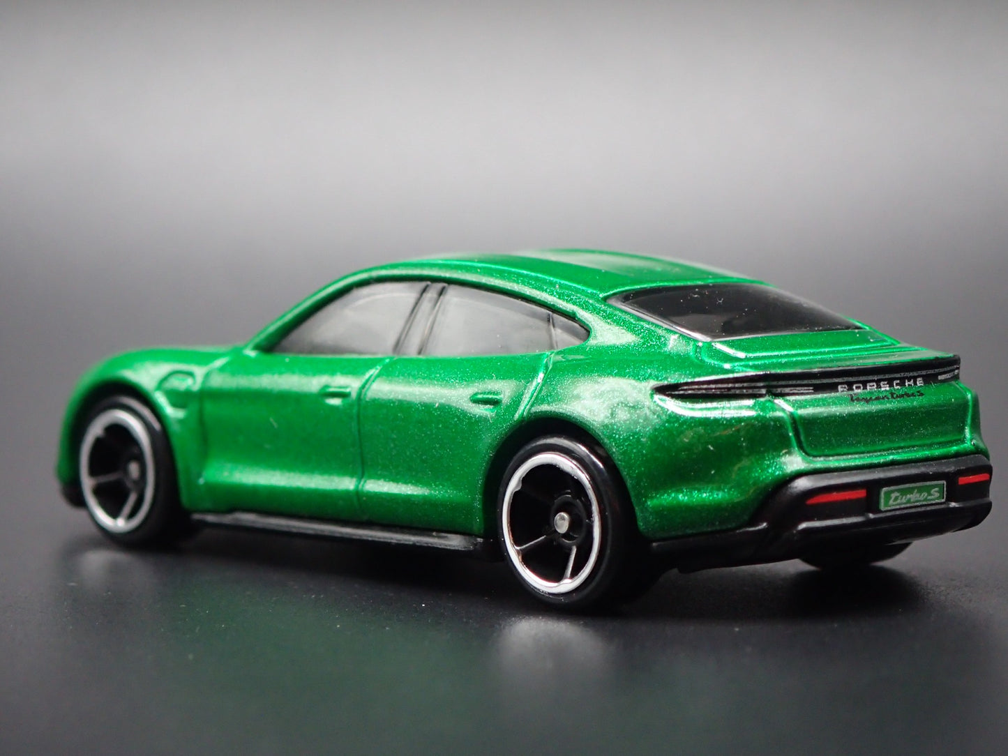 2019-2025 PORSCHE TAYCAN TURBO S GREEN 1:64 SCALE COLLECTIBLE DIECAST MODEL CAR