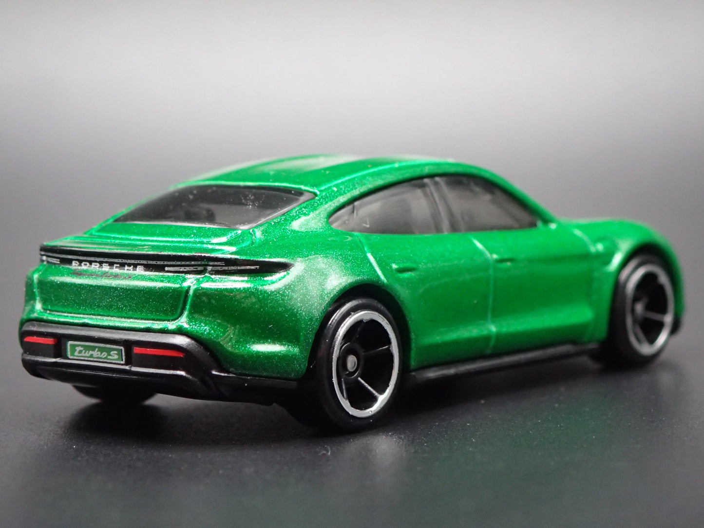 2019-2025 PORSCHE TAYCAN TURBO S GREEN 1:64 SCALE COLLECTIBLE DIECAST MODEL CAR