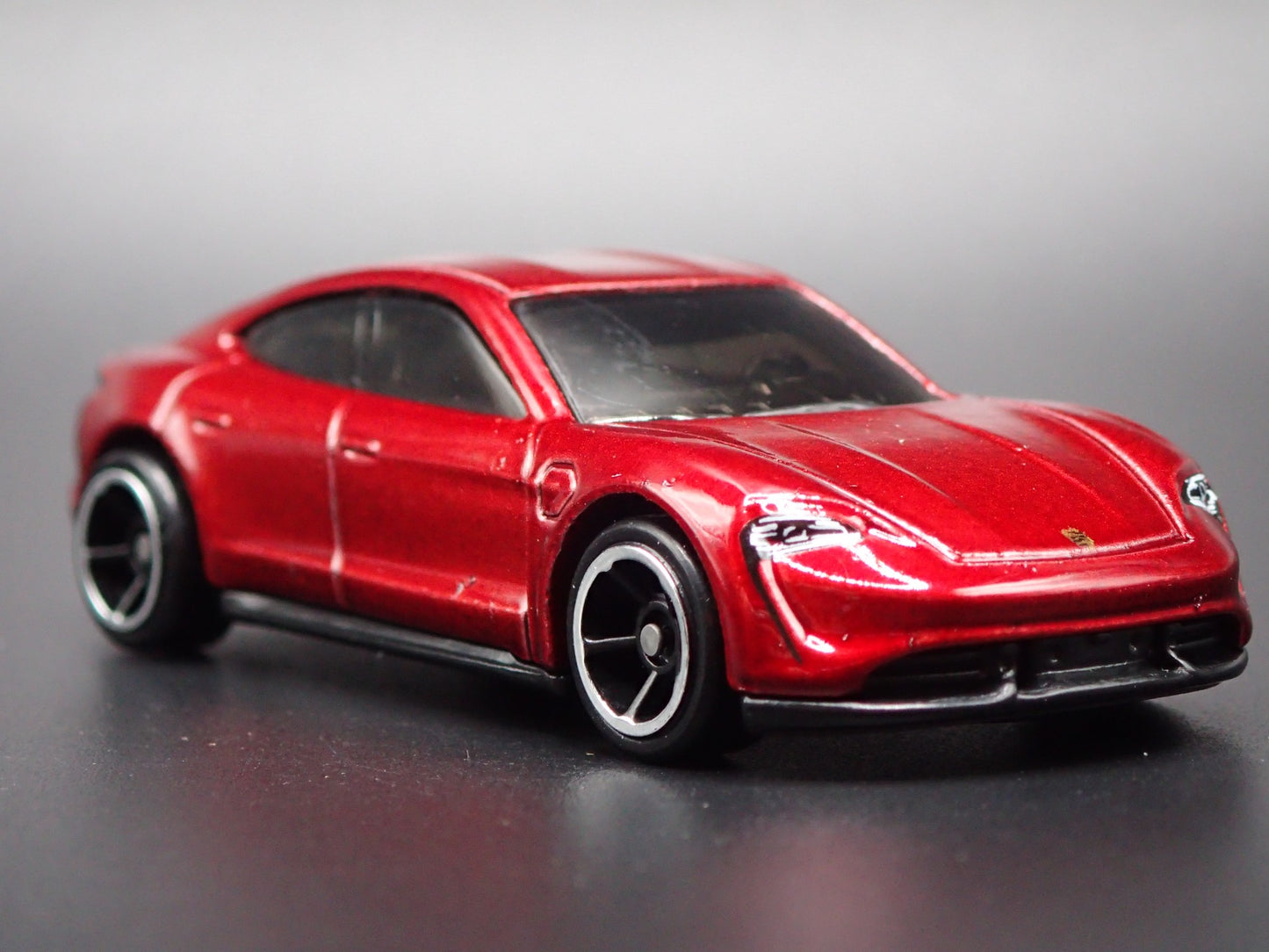 2019-2025 PORSCHE TAYCAN TURBO S RED 1:64 SCALE COLLECTIBLE DIECAST MODEL CAR