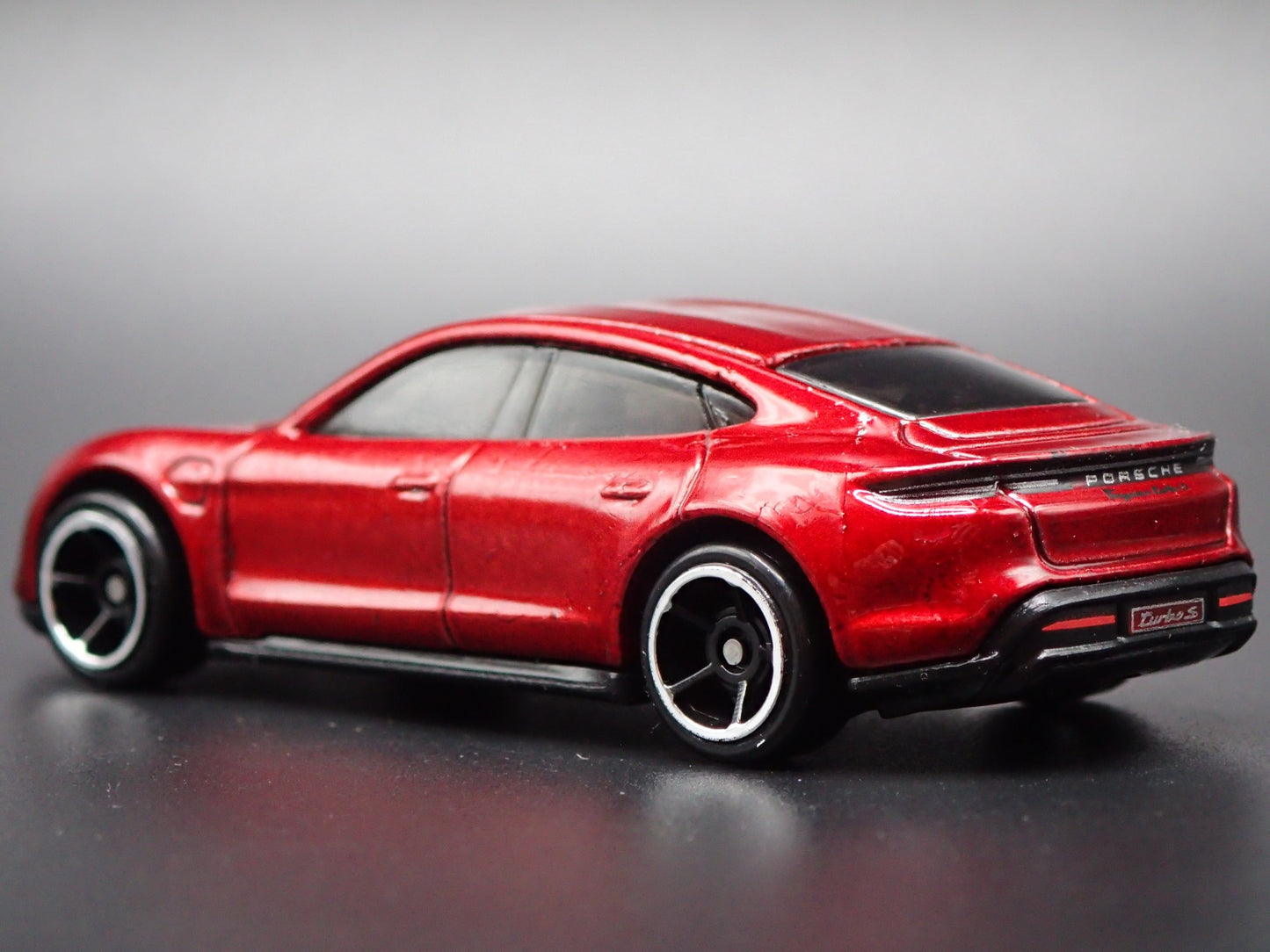 2019-2025 PORSCHE TAYCAN TURBO S RED 1:64 SCALE COLLECTIBLE DIECAST MODEL CAR