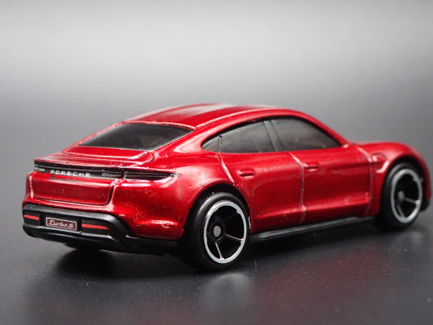 2019-2025 PORSCHE TAYCAN TURBO S RED 1:64 SCALE COLLECTIBLE DIECAST MODEL CAR