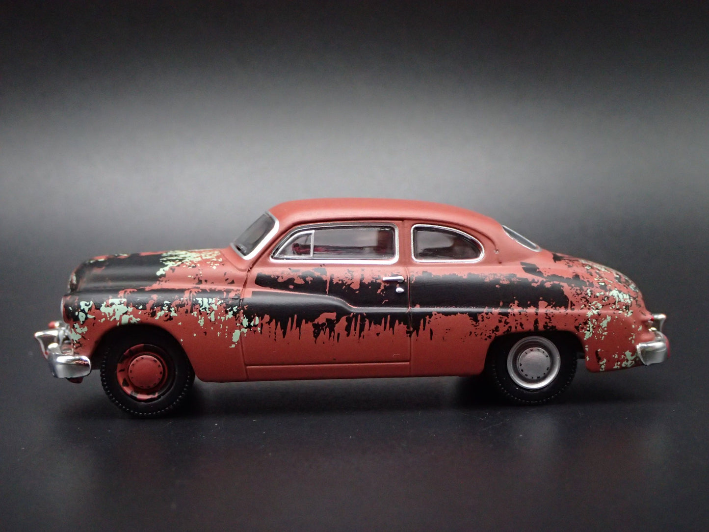 1949 49 MERC MERCURY EIGHT COUPE RED BARN FIND 1:64 SCALE DIECAST MODEL CAR