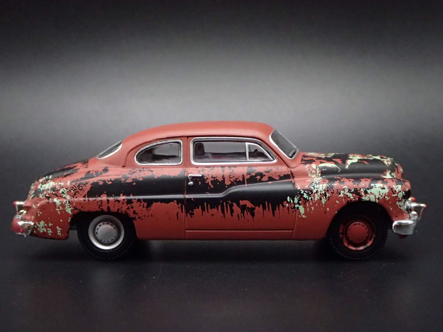 1949 49 MERC MERCURY EIGHT COUPE RED BARN FIND 1:64 SCALE DIECAST MODEL CAR