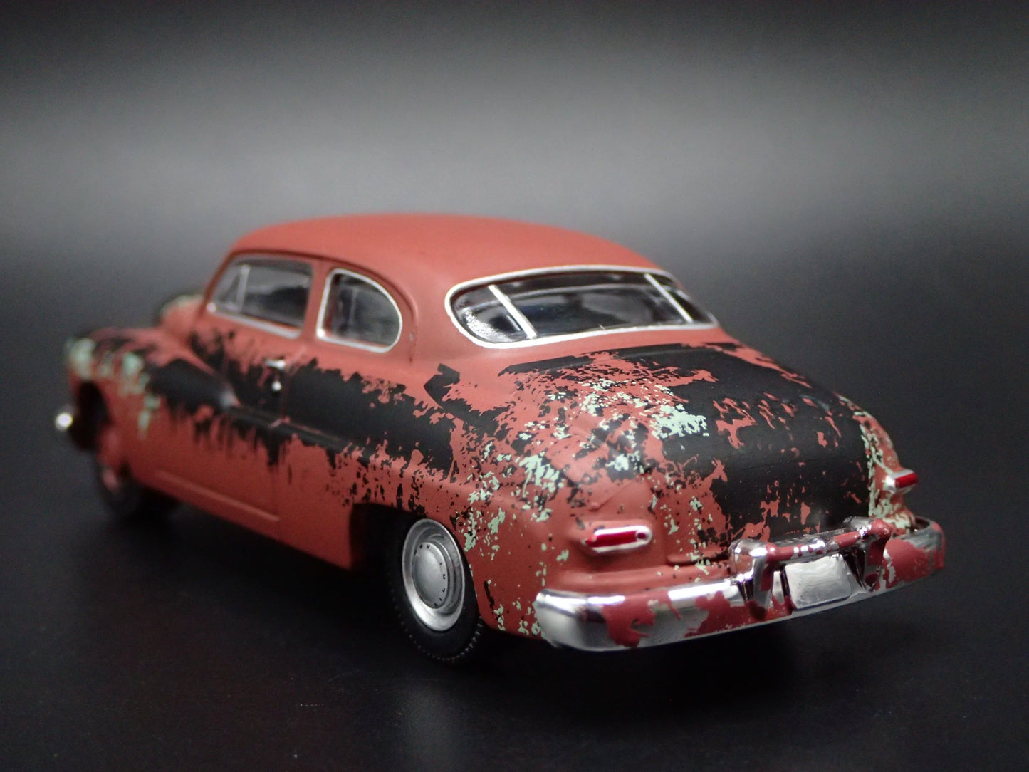 1949 49 MERC MERCURY EIGHT COUPE RED BARN FIND 1:64 SCALE DIECAST MODEL CAR