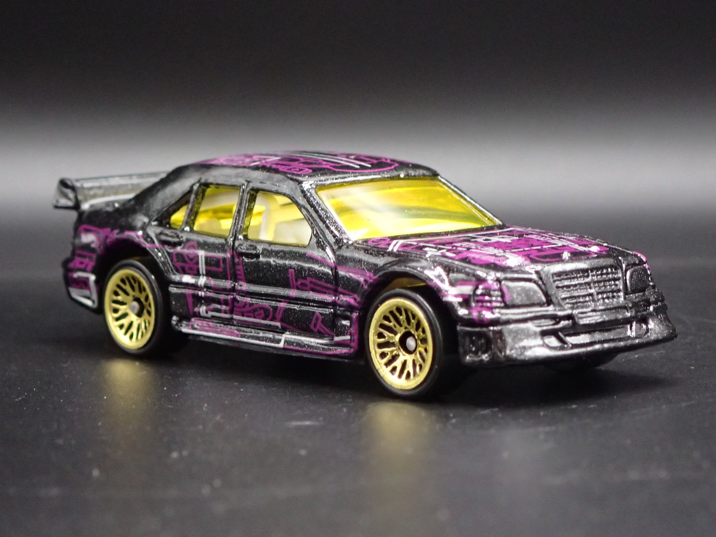 1993-1999 MERCEDES-BENZ C CLASS BLACK 1:64 SCALE COLLECTIBLE DIECAST MODEL CAR