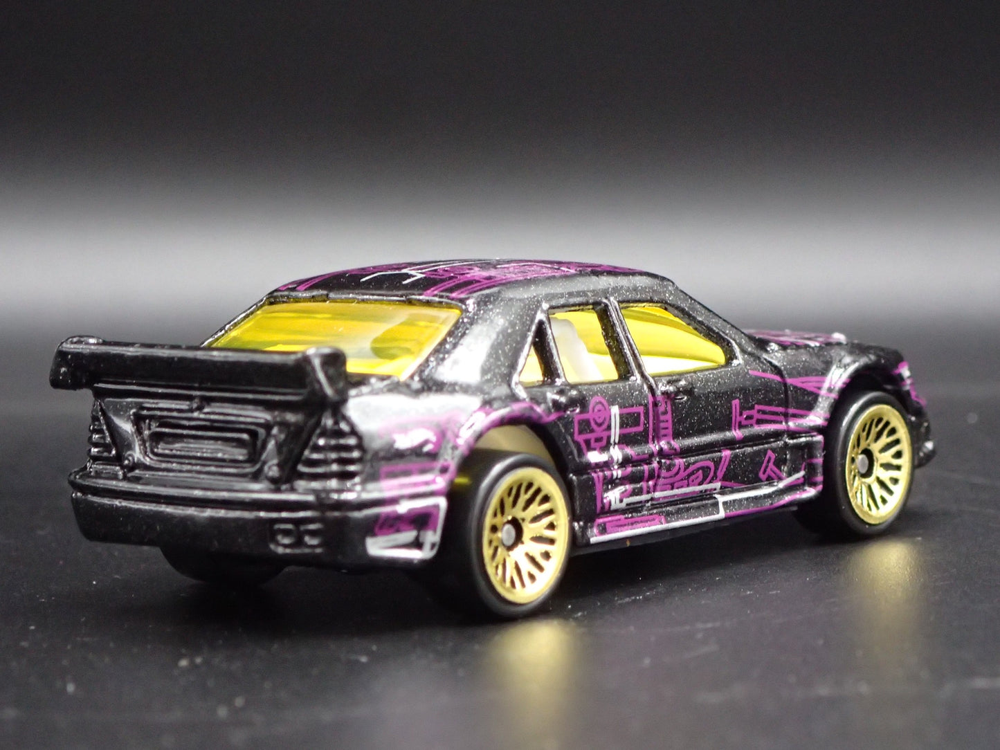 1993-1999 MERCEDES-BENZ C CLASS BLACK 1:64 SCALE COLLECTIBLE DIECAST MODEL CAR