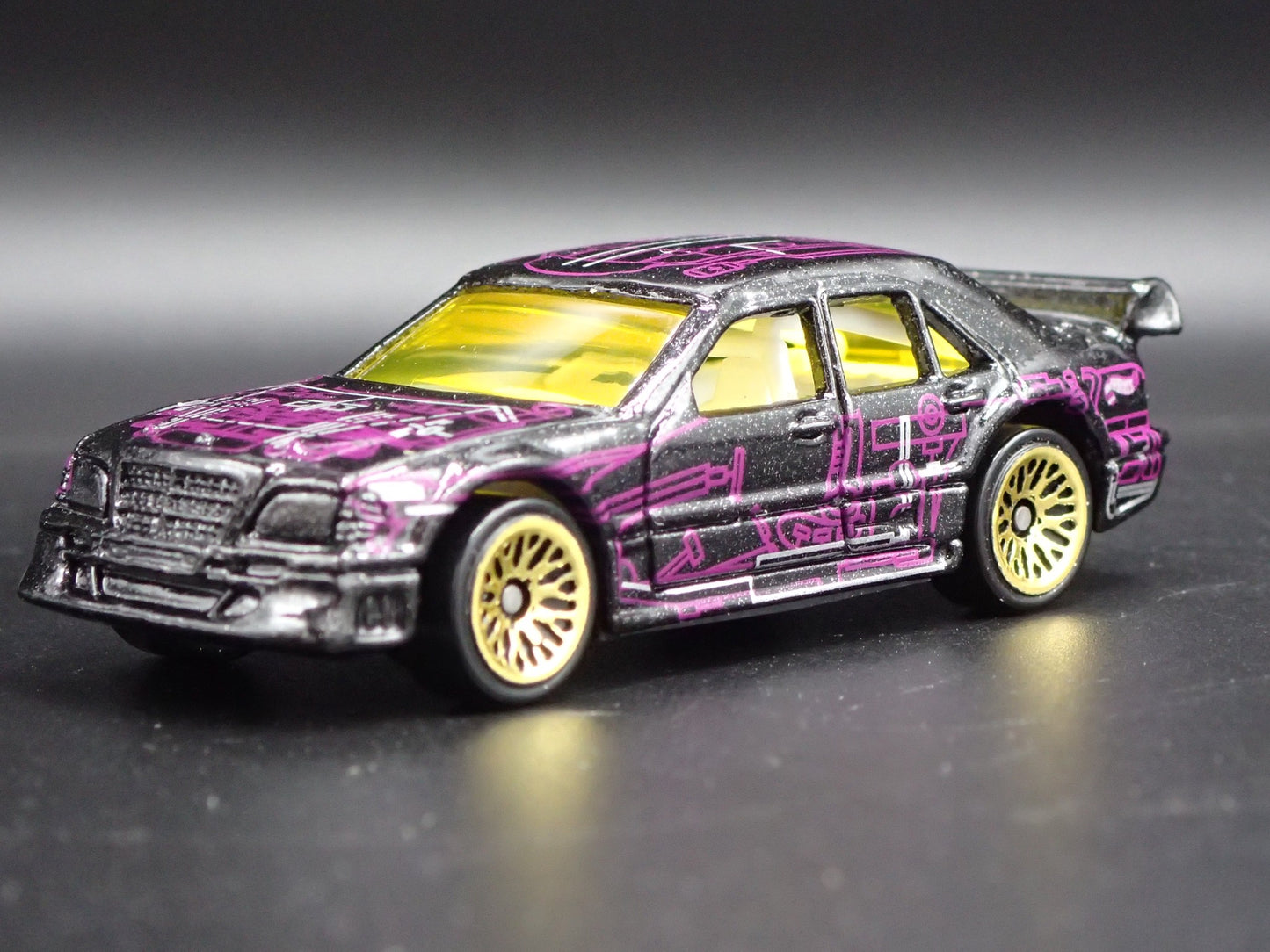 1993-1999 MERCEDES-BENZ C CLASS BLACK 1:64 SCALE COLLECTIBLE DIECAST MODEL CAR