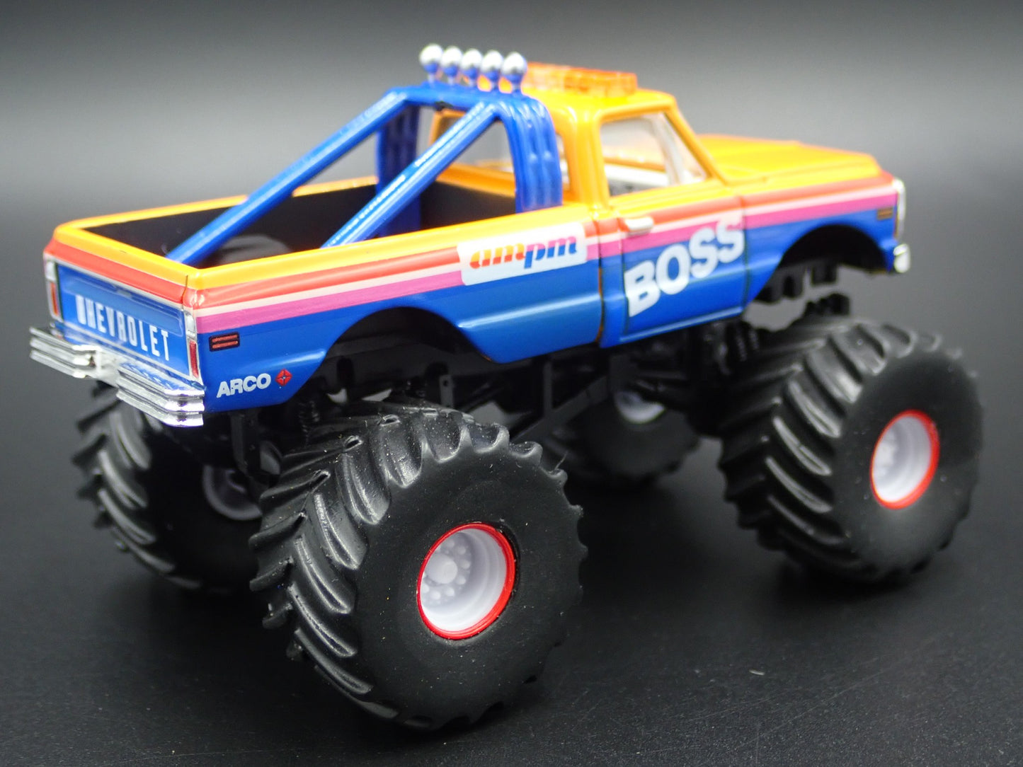 1972 CHEVY CHEVROLET K10 MONSTER TRUCK AM/PM BOSS 1:64 SCALE DIECAST MODEL CAR