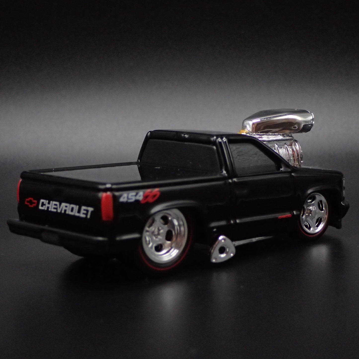 1993 93 CHEVY CHEVROLET SS 454 PICKUP TRUCK OBS BLK 1:64 SCALE DIECAST MODEL CAR