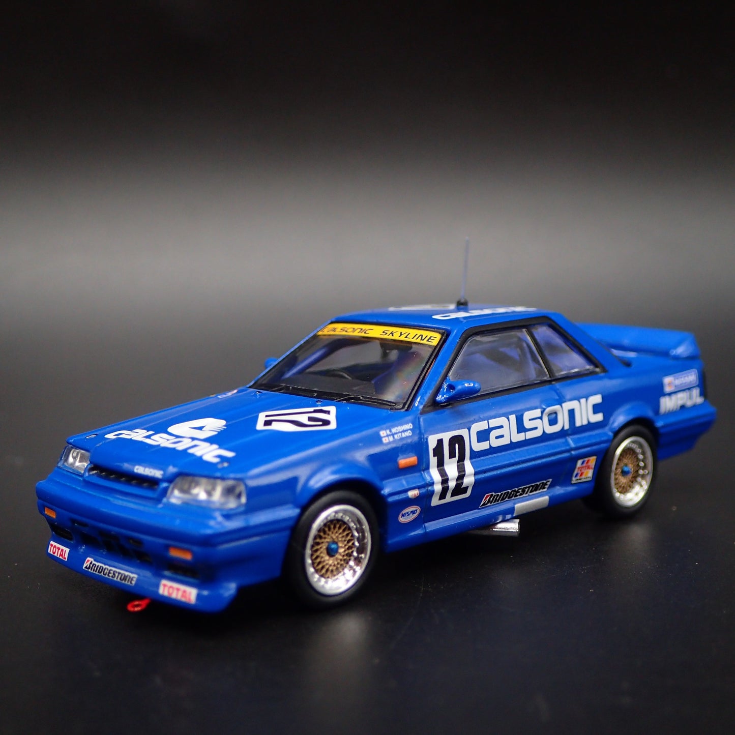 1985-1989 NISSAN SKYLINE GTS-R R31 #12 CALSONIC JDM 1:64 SCALE DIECAST MODEL CAR