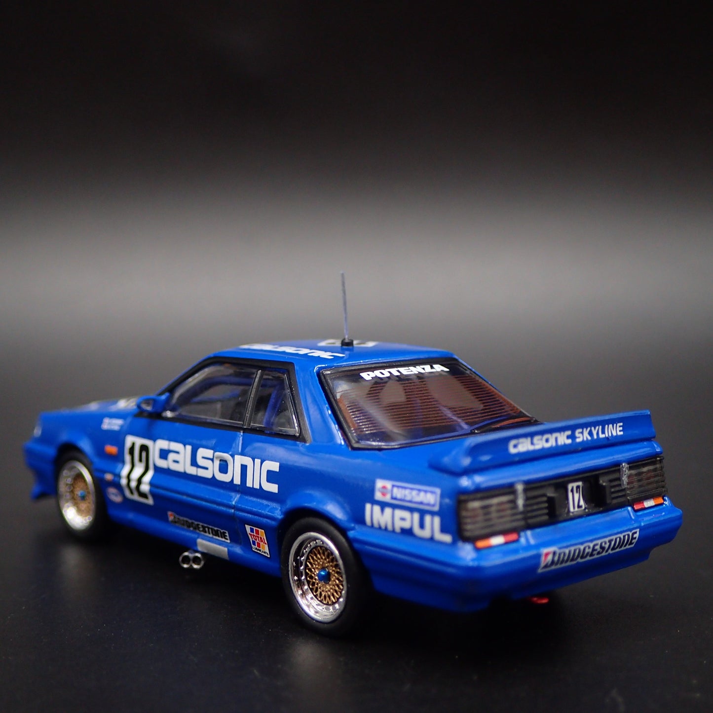 1985-1989 NISSAN SKYLINE GTS-R R31 #12 CALSONIC JDM 1:64 SCALE DIECAST MODEL CAR
