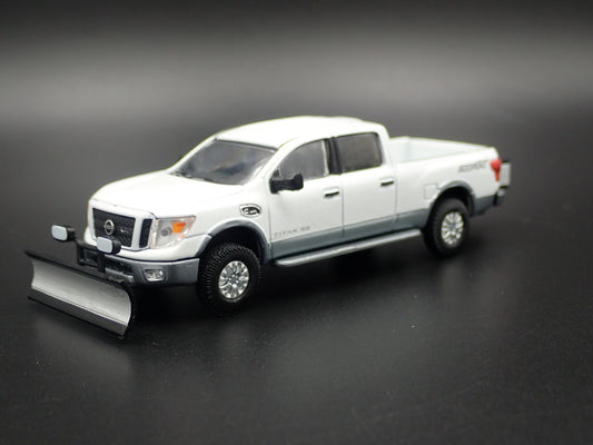 2016-2024 NISSAN TITAN XD PRO-4X TRUCK W/ SNOWPLOW 1:64 SCALE DIECAST MODEL CAR