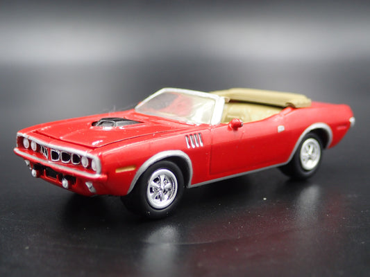 1971 71 PLYMOUTH HEMI CUDA CONVERTIBLE RED 1/64 SCALE LIMITED DIECAST MODEL CAR