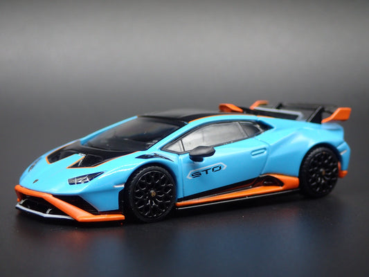 2021-2024 LAMBORGHINI HURACAN STO COUPE SUPER CAR 1:64 SCALE DIECAST MODEL CAR