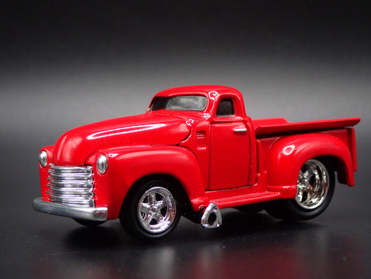 1953 53 CHEVY CHEVROLET PICKUP TRUCK RED 1:64 SCALE DIORAMA DIECAST MODEL CAR