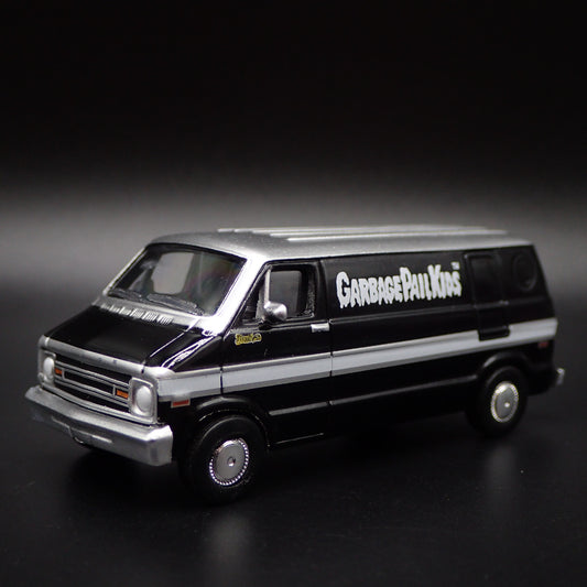 1977 77 DODGE B100 VAN GARBAGE PAIL KIDS GPK BLACK 1:64 SCALE DIECAST MODEL CAR