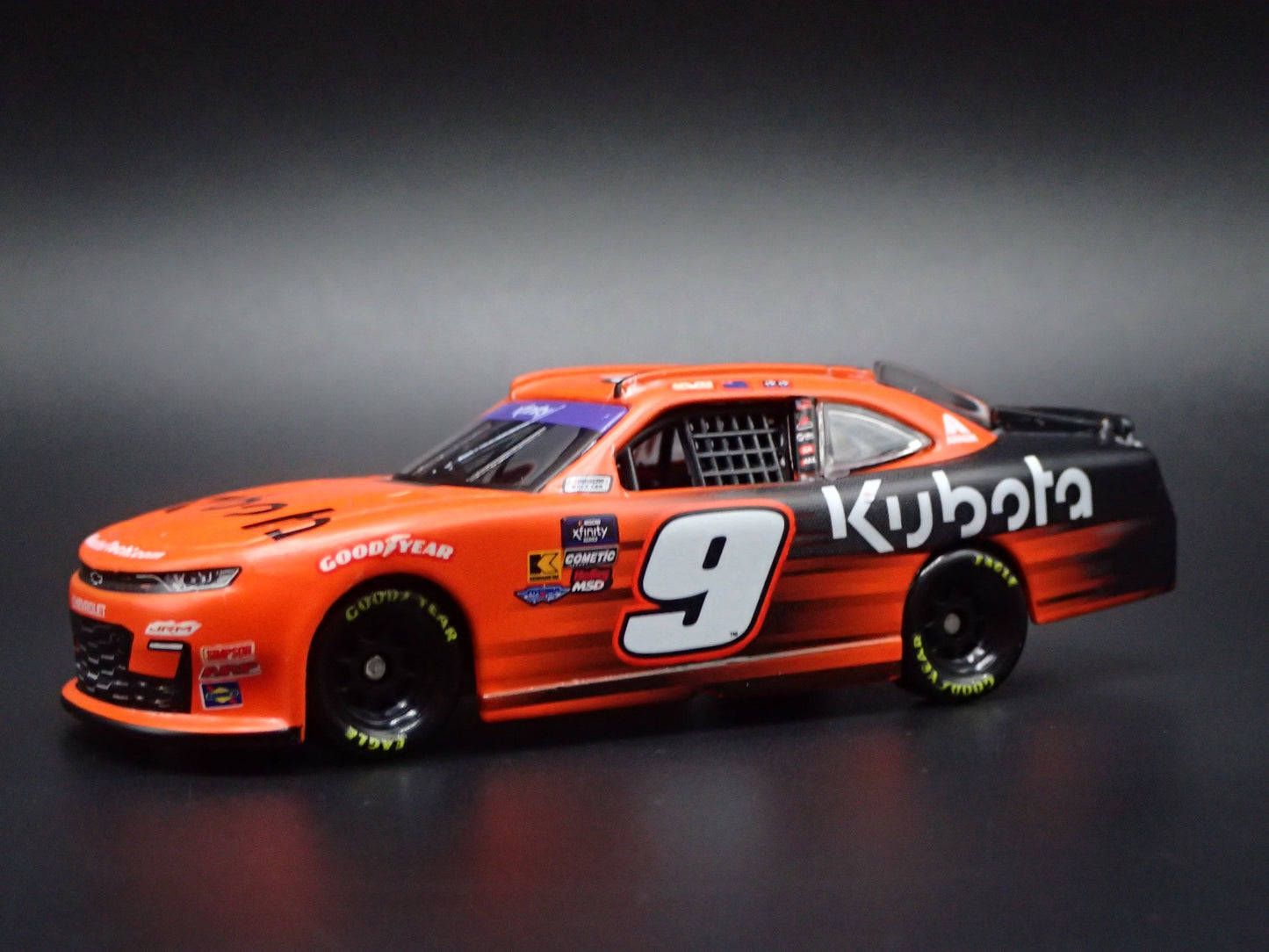 2025 25 CHEVY CAMARO #9 SHANE VAN GISBERGEN KUBOTA NASCAR 1:64 DIECAST MODEL CAR