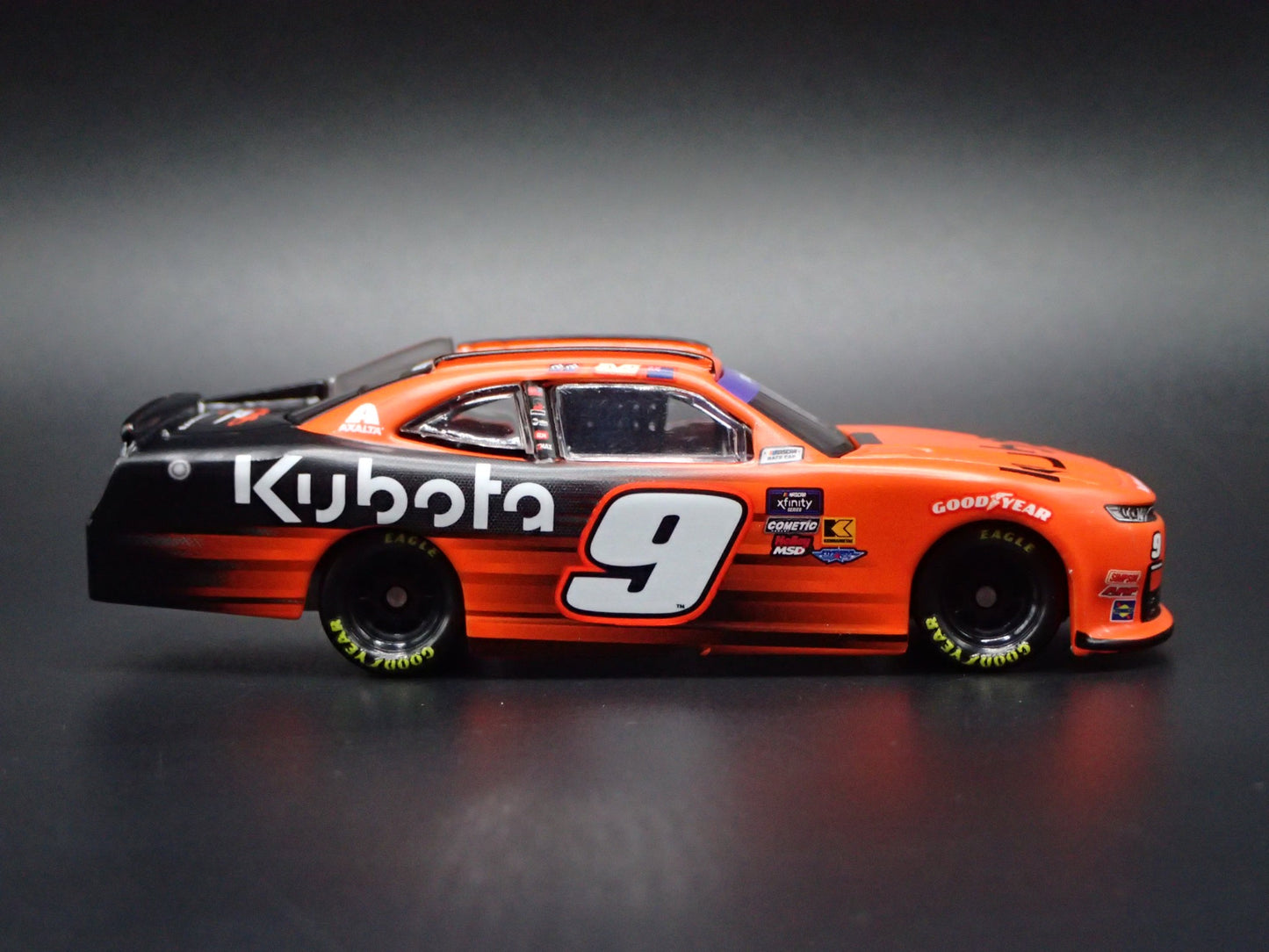 2025 25 CHEVY CAMARO #9 SHANE VAN GISBERGEN KUBOTA NASCAR 1:64 DIECAST MODEL CAR