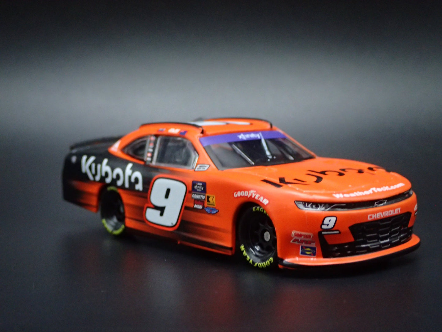 2025 25 CHEVY CAMARO #9 SHANE VAN GISBERGEN KUBOTA NASCAR 1:64 DIECAST MODEL CAR