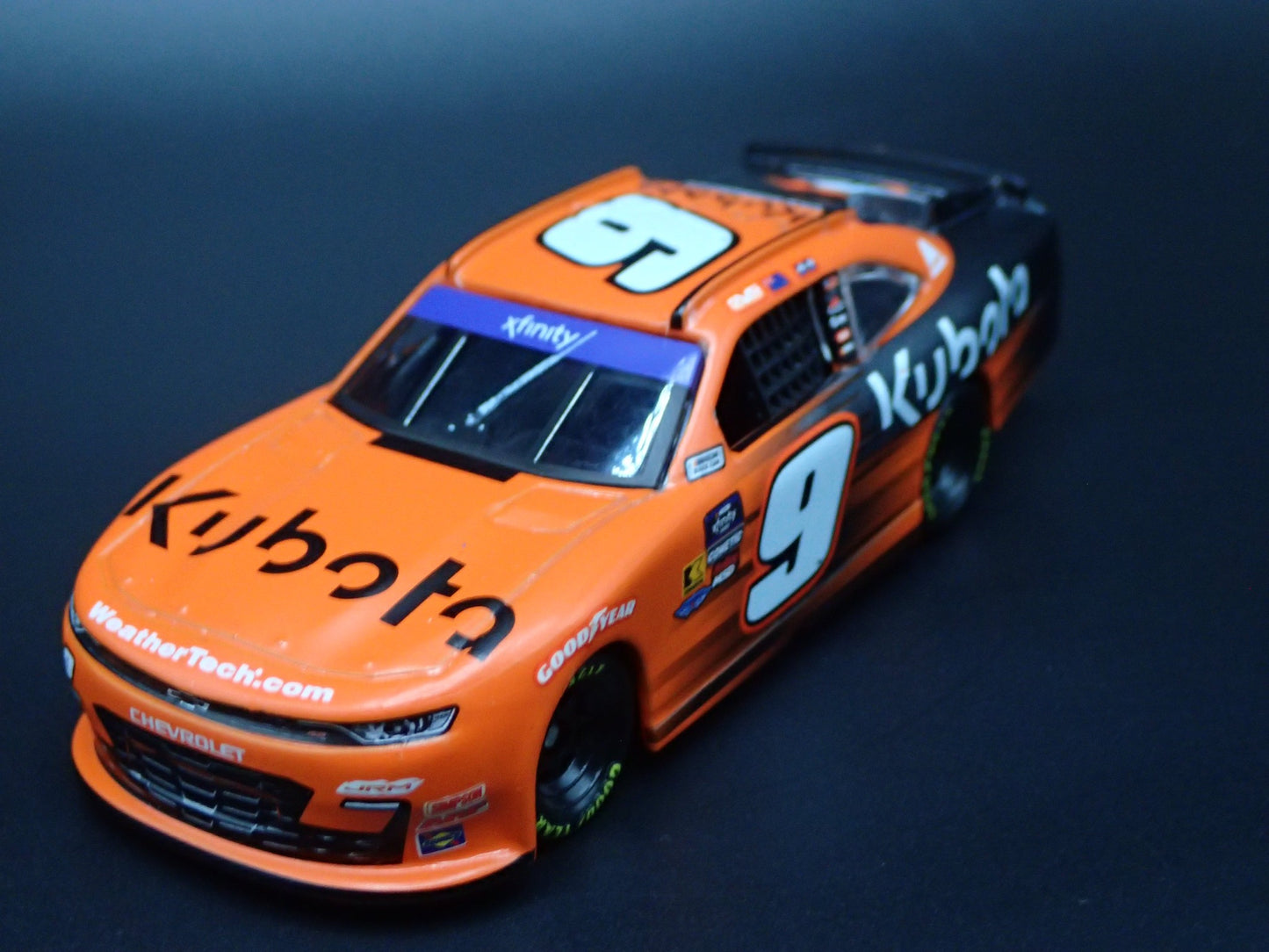 2025 25 CHEVY CAMARO #9 SHANE VAN GISBERGEN KUBOTA NASCAR 1:64 DIECAST MODEL CAR