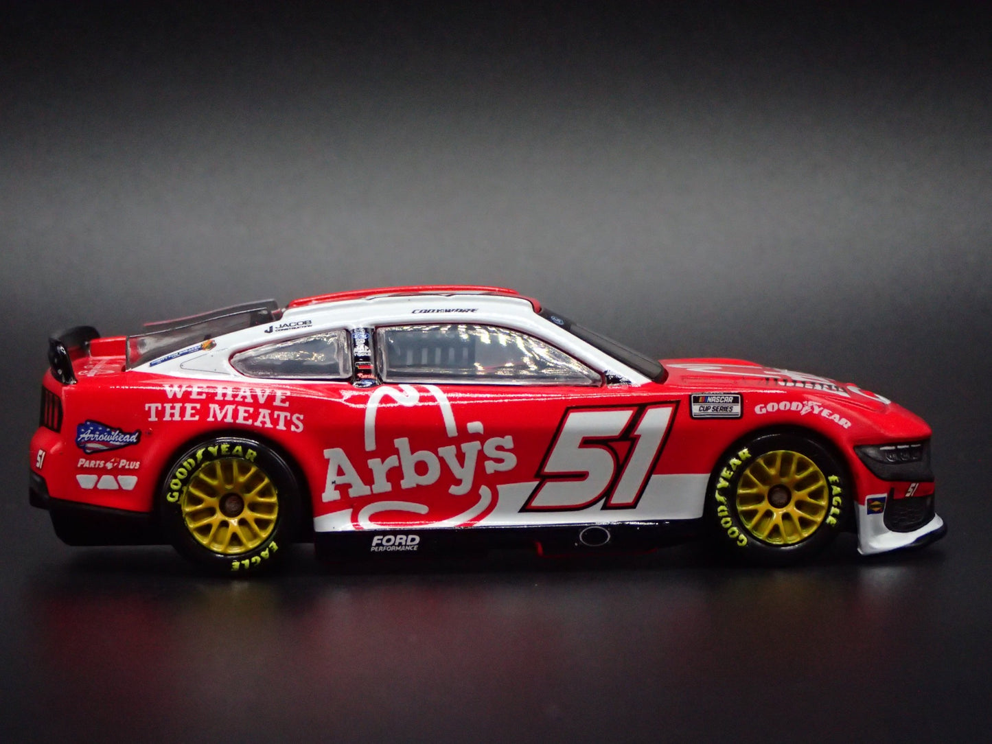 2025 25 FORD MUSTANG #51 CODY WARE ARBYS NASCAR 1:64 SCALE DIECAST MODEL CAR