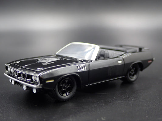 1971 PLYMOUTH HEMI CUDA CONVERTIBLE RARE 1/64 SCALE LIMITED DIECAST MODEL CAR-Burning Rubber Toy Company