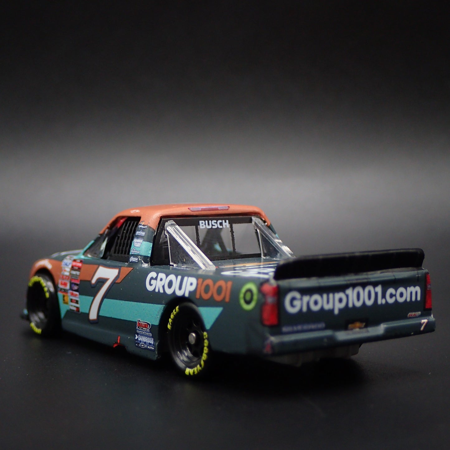 2024 CHEVY SILVERADO 7 KYLE BUSCH GROUP 1001 WIN NASCAR TRUCK 1:64 DIECAST CAR