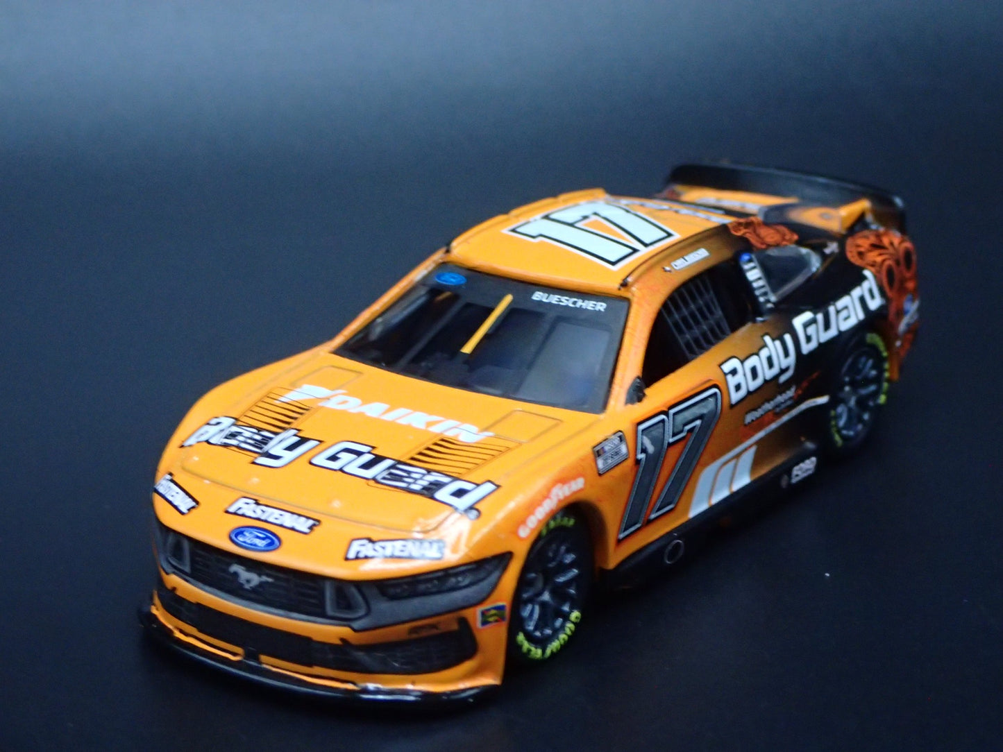 2025 25 FORD MUSTANG #17 CHRIS BUESCHER BODY GUARD NASCAR 1:64 SCALE DIECAST CAR