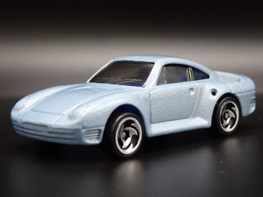 1986-1993 PORSCHE 959 BLUE 1:64 SCALE COLLECTIBLE DIORAMA DIECAST MODEL CAR